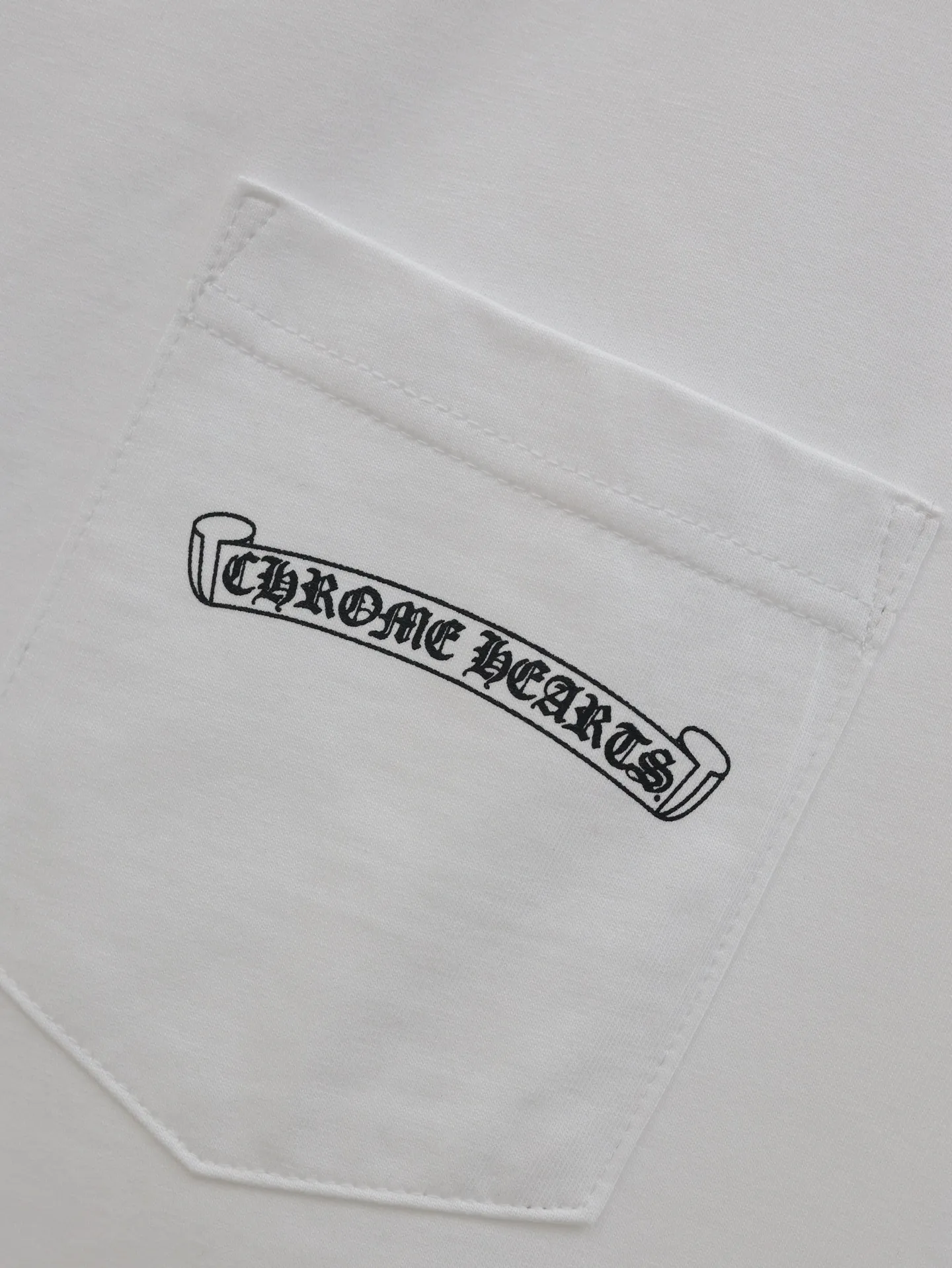 🅿️280 Chrome Hearts*/Chrome Hearts 25 new shadow cross short-sleeved T-shirt. The fabric is made of 26-woven 200g cotton, and the printing is hand-printed with glue. Size: S/M/L